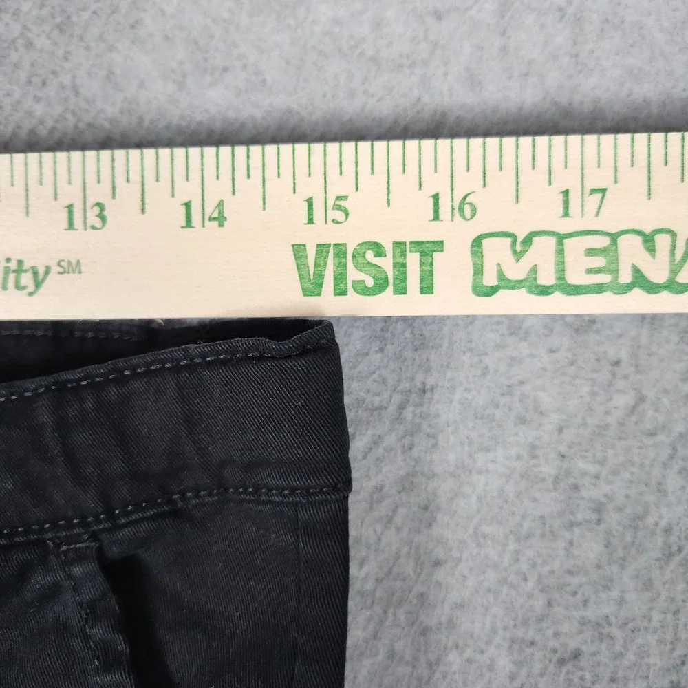 The Children's Place Pants Kids 16 Black Cotton Stretch Comfort Straight Leg